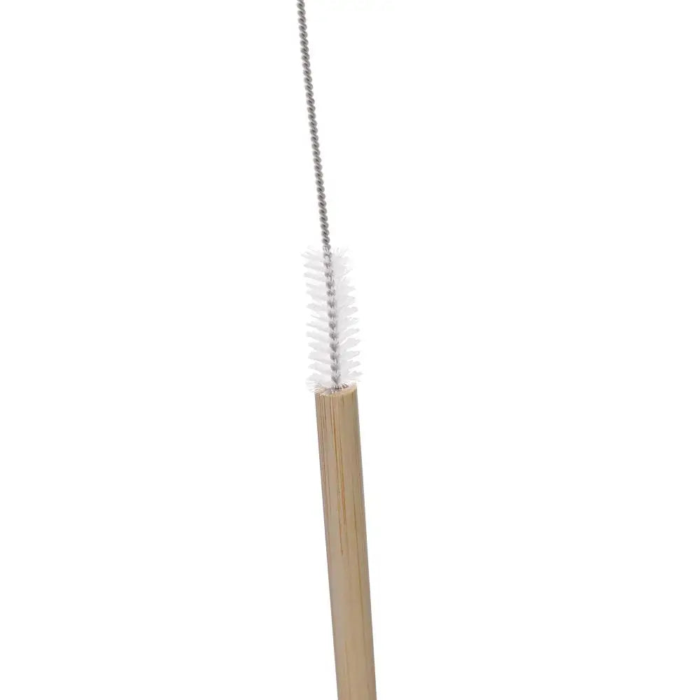 Canudos de Bambu Reutilizáveis com Escova para Limpeza