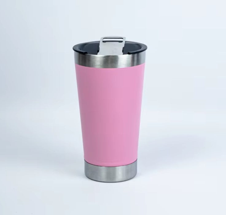 Copo Térmico 473ml COM TAMPA E Abridor Inox Para Quente e Gelado